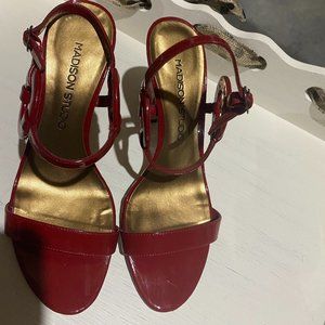 NWOT Madison Studio Red Heidi Stiletto sz 7.5